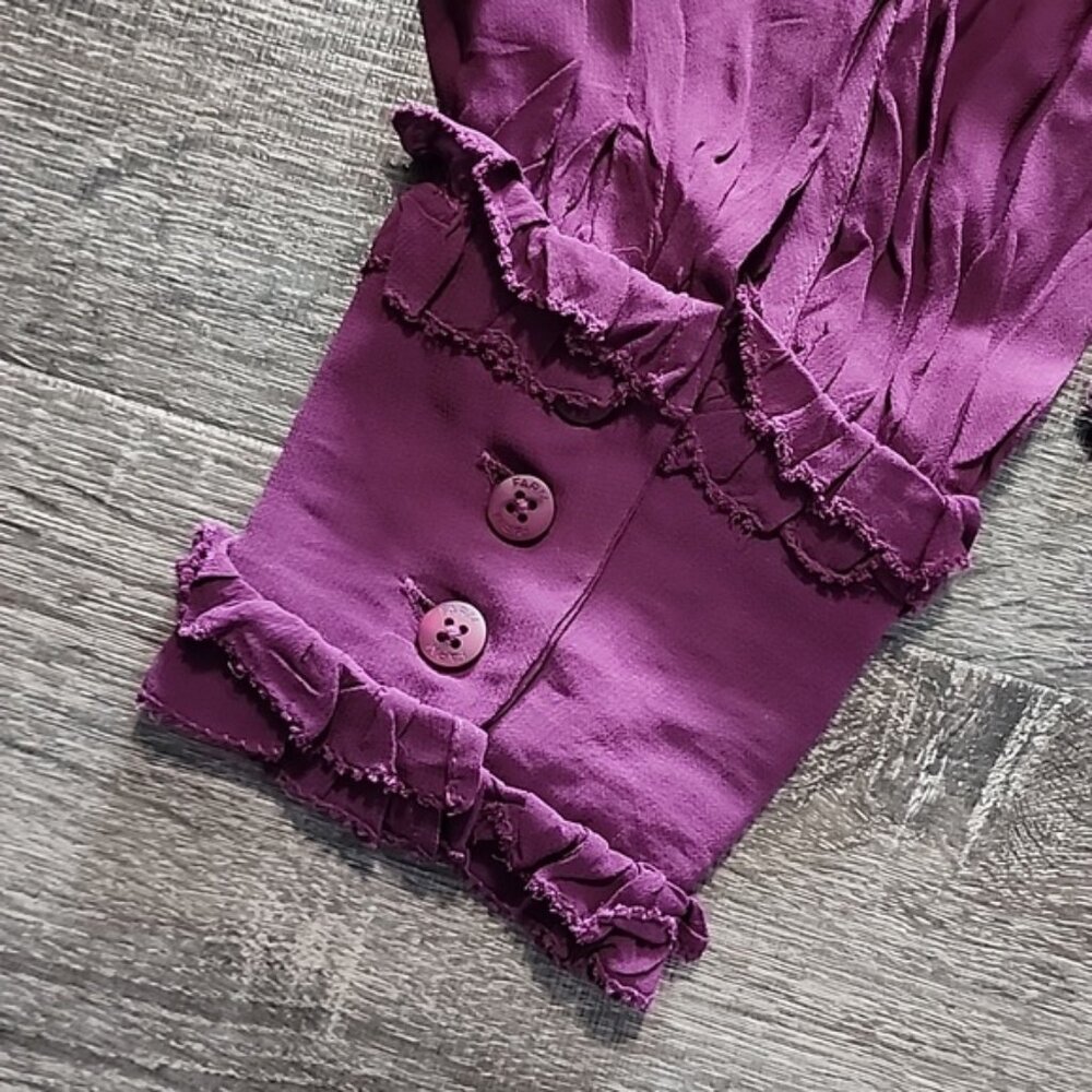 Farm Rio burgundy Ruffled Blouse - Picture 4 of 4